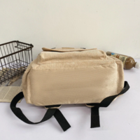 Knapsack Corduroy Daypack Soft Portable Casual  - Thumbnail 4