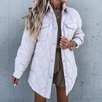  Cotton-Padded Quilted Parka Jacket Down - Thumbnail 3
