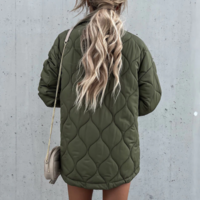 Cotton-Padded Quilted Parka Jacket Down - Thumbnail 7