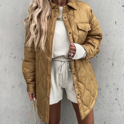  cotton-padded quilted parka jacket down