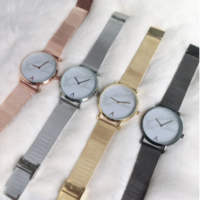 Luxury Women Watch Mesh Strap Marble  - Thumbnail 4