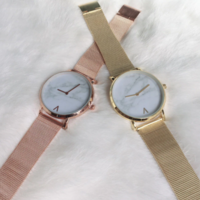 Luxury Women Watch Mesh Strap Marble  - Thumbnail 5