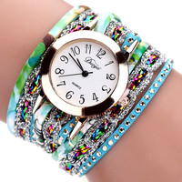 Top Brand Luxury Watches Women Flower - Thumbnail 3