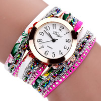 Top Brand Luxury Watches Women Flower - Thumbnail 4