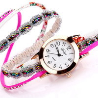 Top Brand Luxury Watches Women Flower - Thumbnail 6
