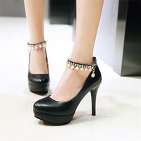 High Heel Shoes Platform Pumps  - Thumbnail 5