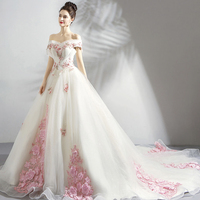 Stylish tulle applique long ball gown dress formal dress - Thumbnail 3