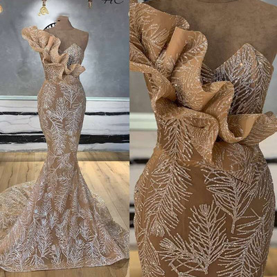 Champagne prom dresses, 2022 prom dress, elegant evening dresses, new arrival party dresses, evening gowns 2022, cheap evening dresses,624 - Thumbnail 4