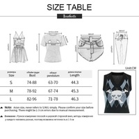 Cute Sexy V Neck Skull Print Knit Vest Sleeveless Crop Top Punk Goth Aesthetic Casual Summer E-Girl Kawaii Korean Japanese Harajuku - Thumbnail 8
