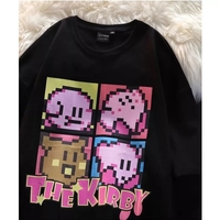 Japanese Anime Pixel Cartoon Print Oversized Short Sleeve T-shirt  - Thumbnail 3