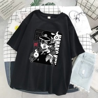 Cute Toilet Anime Boy Cartoon Print Unisex Short Sleeve T-shirt Aesthetic Casual Summer E-Girl Kawaii Korean Japanese Harajuku - Thumbnail 2