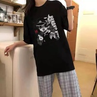 Cute Toilet Anime Boy Cartoon Print Unisex Short Sleeve T-shirt Aesthetic Casual Summer E-Girl Kawaii Korean Japanese Harajuku - Thumbnail 6