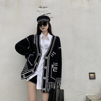  Fashion Sweater Oversize Cardigan Fall  - Thumbnail 4
