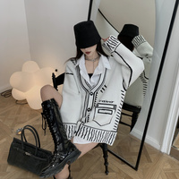  Fashion Sweater Oversize Cardigan Fall  - Thumbnail 2