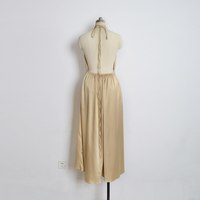  V Neck Patchwork High Waist Beach Backless - Thumbnail 3