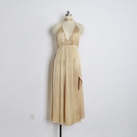  V Neck Patchwork High Waist Beach Backless - Thumbnail 4