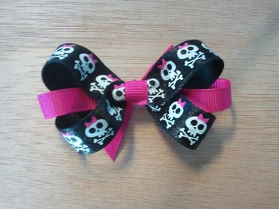Skull and Cross Bones Bow