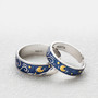 Harajuku new starry sky ring couple ring (a pair of two)-3