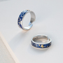 Harajuku new starry sky ring couple ring (a pair of two)-1