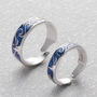 Harajuku new starry sky ring couple ring (a pair of two)-2