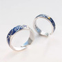 Harajuku new starry sky ring couple ring (a pair of two)-3
