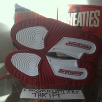 Fire Red Air Jordan Spizikes Size 10 - Thumbnail 1