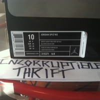 Fire Red Air Jordan Spizikes Size 10 - Thumbnail 2