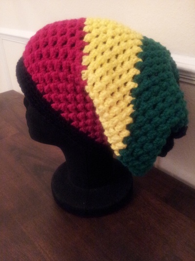 Rasta Style Slouchy Hat