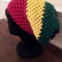 Rasta Style Slouchy Hat