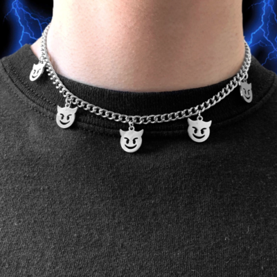 Free shipping-little evil necklace - Thumbnail 5