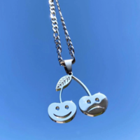 Free Shipping-HAPPY CHERRY NECKLACE - Thumbnail 2
