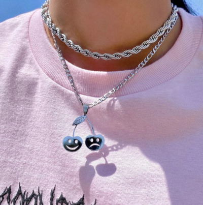 Free Shipping-HAPPY CHERRY NECKLACE