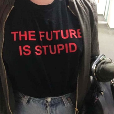 Free shipping-"the future is stupid" tee - Thumbnail 3