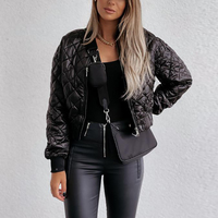 Casual Coat Female Cotton-Padded Quilted - Thumbnail 5
