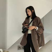 Minimalist Solid Outwear Loose Elegant Retro - Thumbnail 1