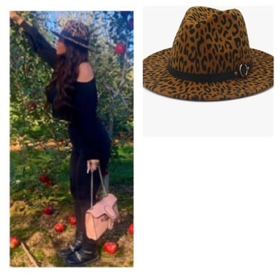 Animal print hat-td