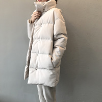  Oversized Clothes Coat Elegant Korean Puffer - Thumbnail 1