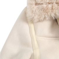 Lamb Wool Coat Women Mid-Length Down - Thumbnail 4