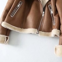 Winter Warm Thick Windproof Motorcycle Coat - Thumbnail 1