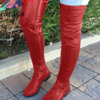 Zipper Chunky Heel Platform Round Toe - Thumbnail 3