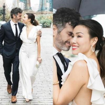 Country bohemian wedding dresses jumpsuits v neck backless ruffle satin floor length bridal gowns plus size boho wedding dress