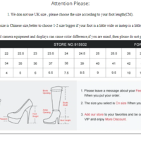 Platform Square Heel Zip Cross-Tied - Thumbnail 4