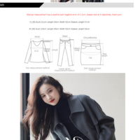 Woolen Overcoat Middle Long Coat New - Thumbnail 7