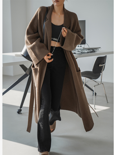 Oversized Cardigan Women Woolen Sweater