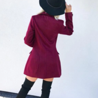 Elegant Double-Breasted Lady Jacket  - Thumbnail 6