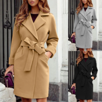 Elegant Turn-Down Collar Women Jacket - Thumbnail 4