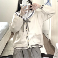 Sweater Japanese Cardigan Women Clothing  - Thumbnail 1