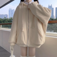Loose Student Solid Color Sweater Korean - Thumbnail 2