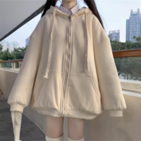 Loose Student Solid Color Sweater Korean - Thumbnail 1