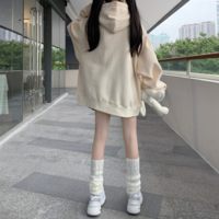 Loose Student Solid Color Sweater Korean - Thumbnail 6